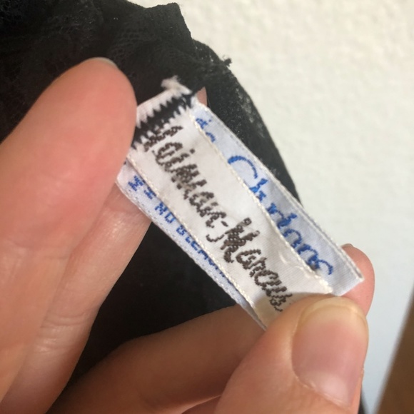 1960's Neiman Marcus Sexy Black Lace Nightie - Picture 7 of 8